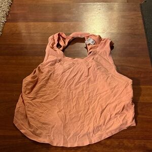 Women's Peach Sleeveless Top